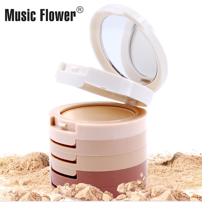 MusicFlower Ins5 In 1 Concealer Powder Makeup Powder