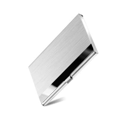 Stainless steel metal creative card holder