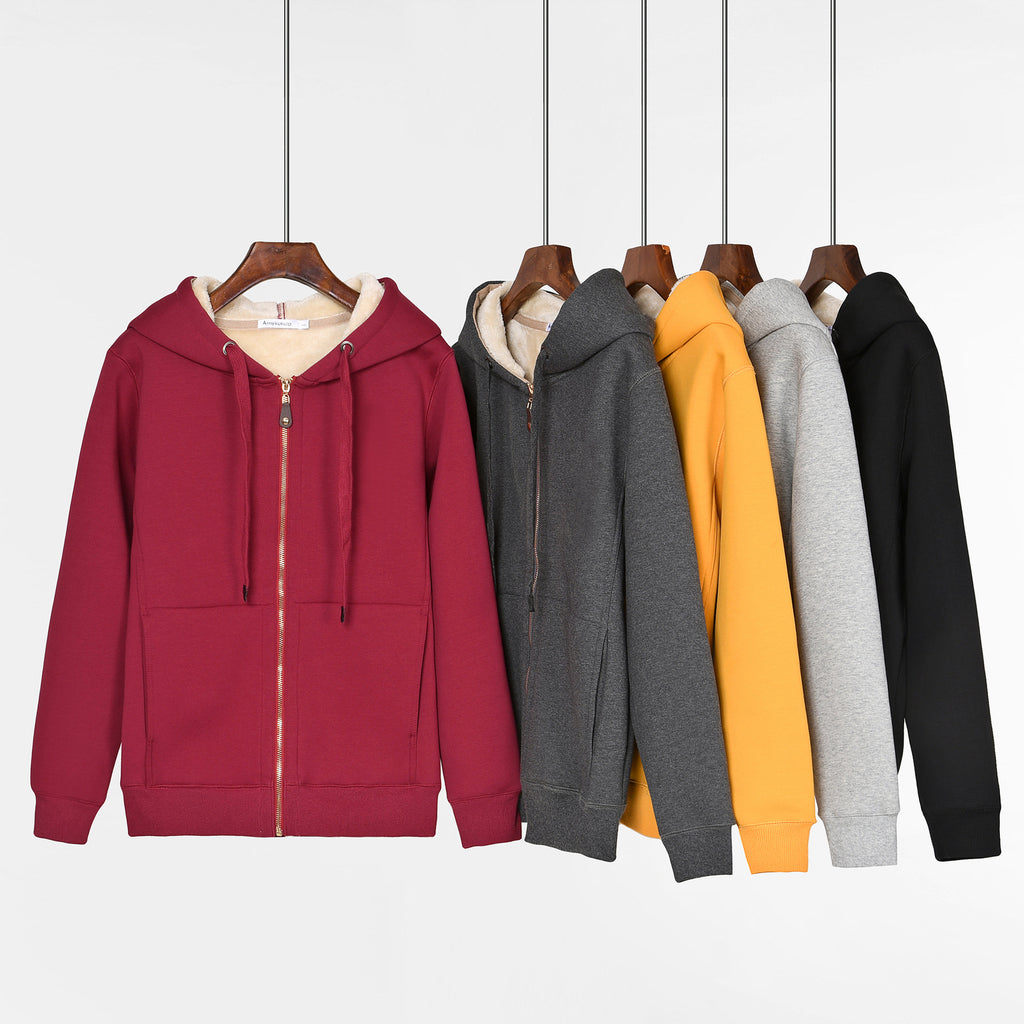 On Behalf Of The Hair Lamb Wool Sweater Women Plus Velvet Thick New Style Korean Loose Large Size Lamb Wool Coat Jacket To Keep Warm