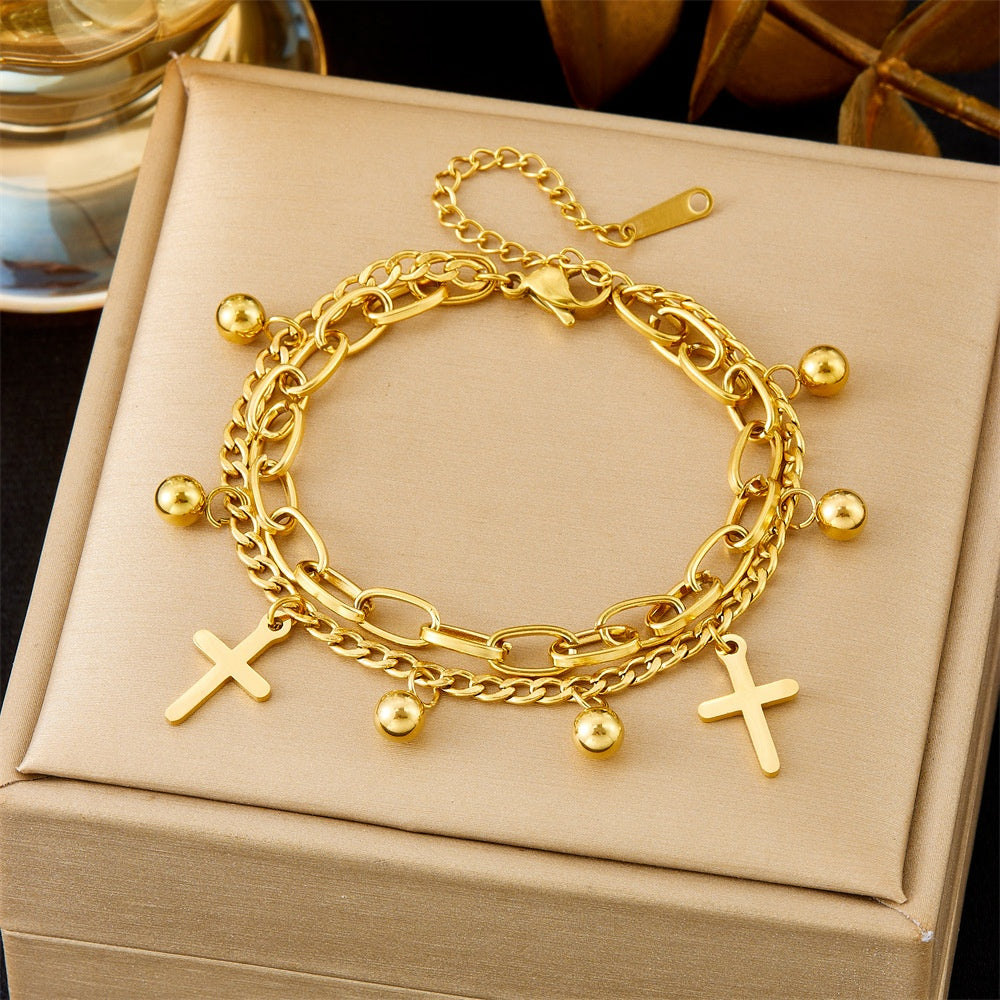 All-matching Ins Gold Fashion Ornament Bracelet