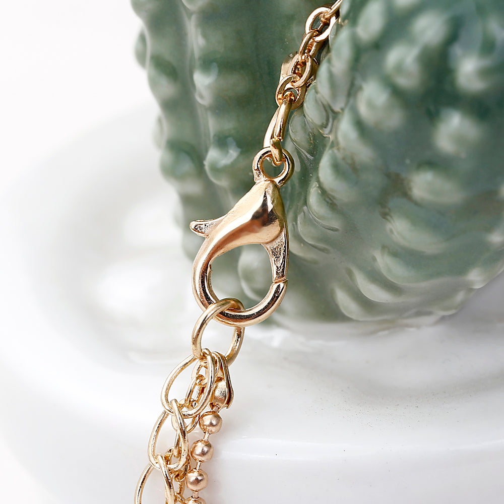 Simple Female Personality Hollow Lotus Love Bracelet Jewelry