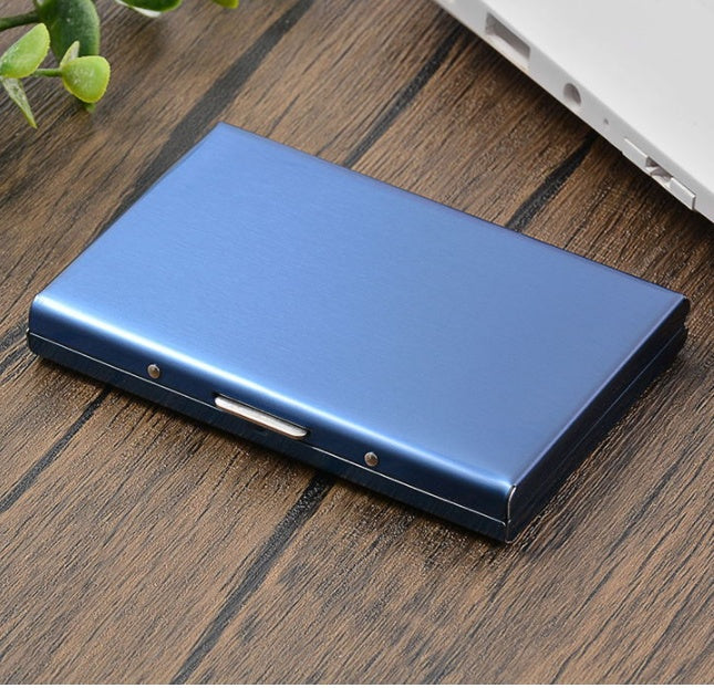 Stainless steel metal creative card holder