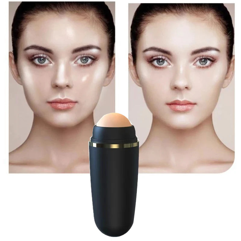 Natural Volcanic Roller Oil Control Rolling Stone Matte Makeup Face Skin Care Tool Face Cleaning Oil Absorption Roller On Ball