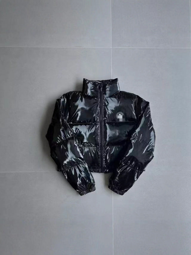 Trapstar Bright Black Classic Thickened Warm Hooded Winter Loose Windproof Waterproof Versatile Jacket