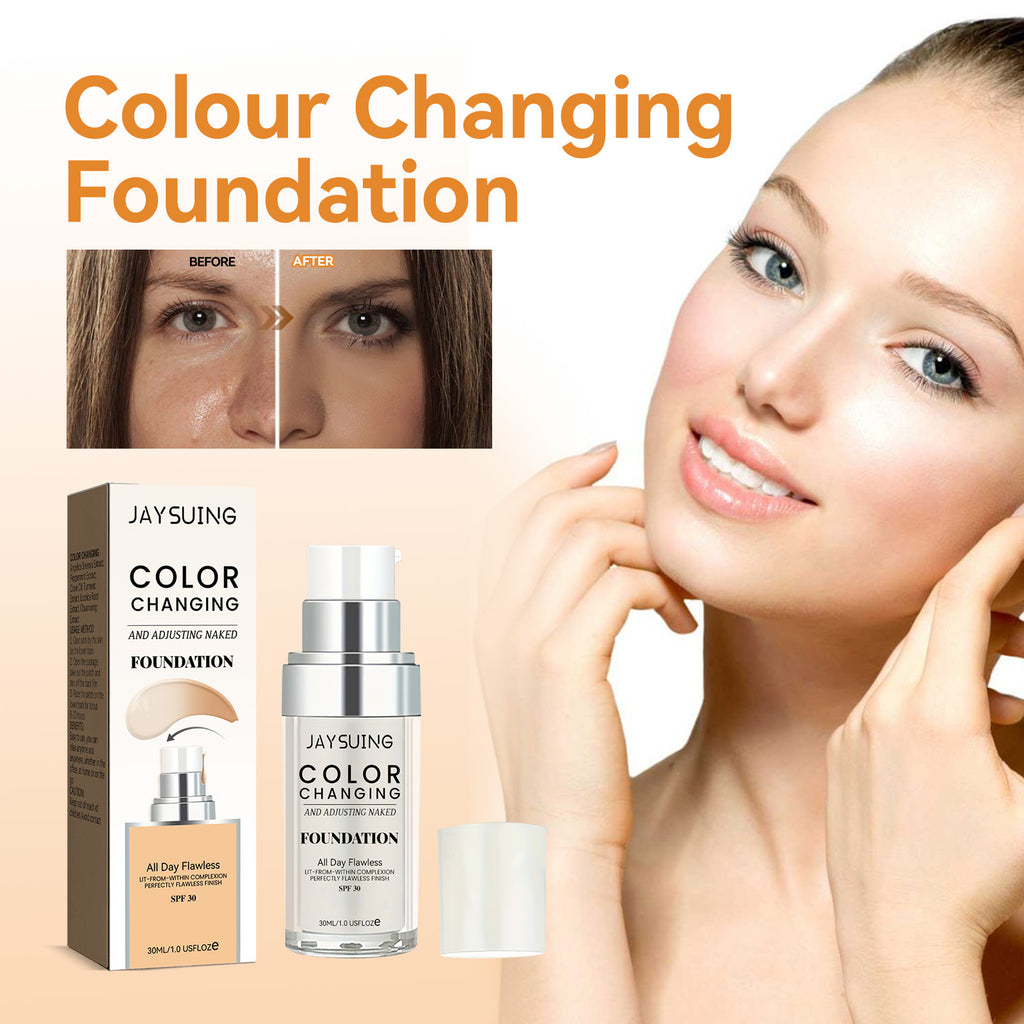 Jaysuing Concealer And Oil Control Foundation Natural And Light Base Makeup To Cover Skin Blemishes And Invisible Pores