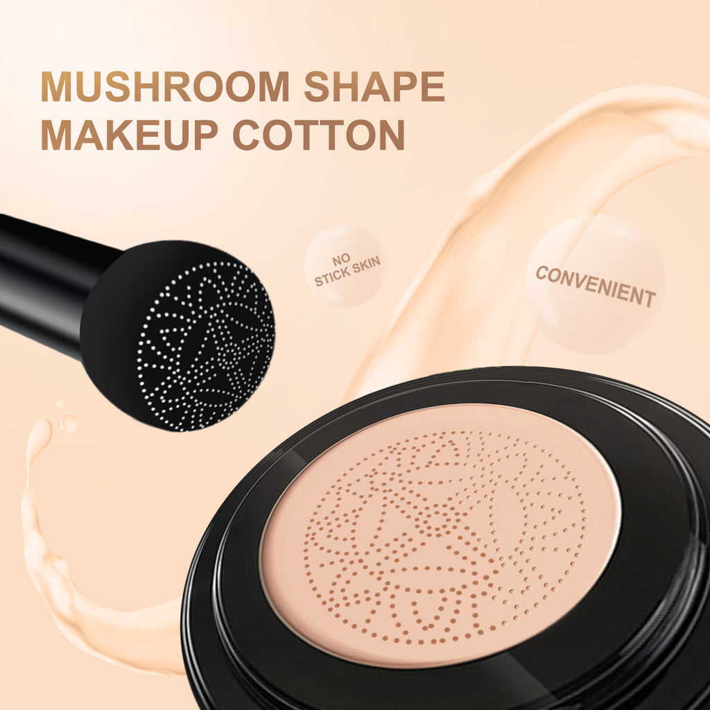 EELHOE Mushroom Head Air Cushion BB Cream Mushroom Air Cushion Cover Facial Blemishes Brightening And Moisturizing Natural Naked Makeup Foundation