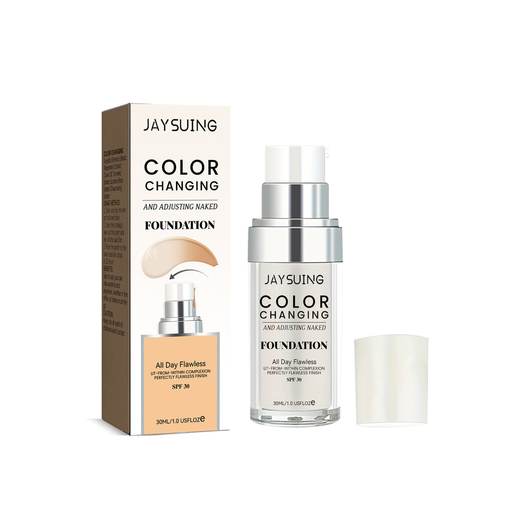 Jaysuing Concealer And Oil Control Foundation Natural And Light Base Makeup To Cover Skin Blemishes And Invisible Pores