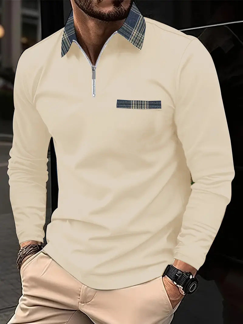 Men's Fashion Casual Solid Color Sports Polo Shirts