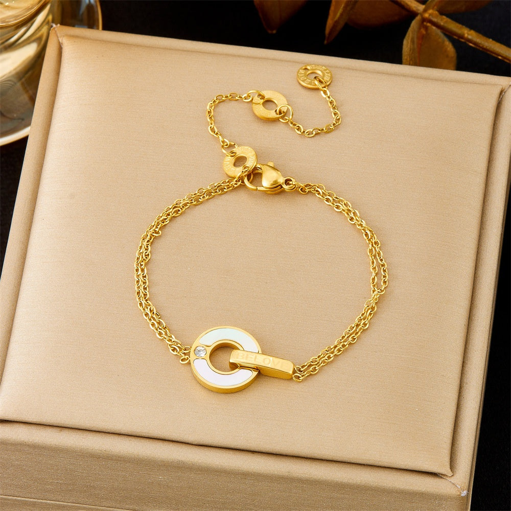 All-matching Ins Gold Fashion Ornament Bracelet